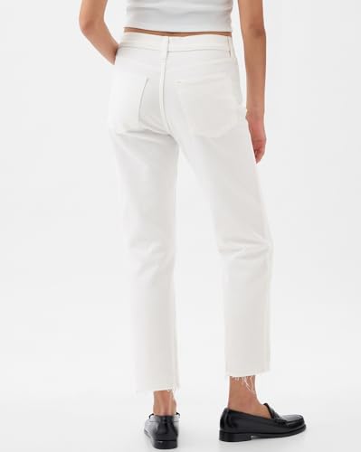 Image of Gap Women Straight Fit High Rise Clean Washed Jean