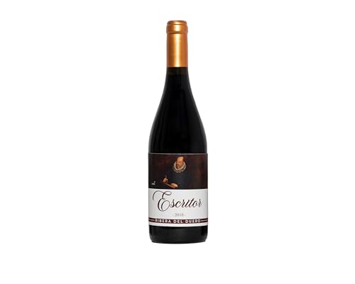 Vino ESCRITOR Cosecha 2018 Tempranillo, Tinto D.O. Ribera del Duero, 750 mililitros. Edición especial para los amantes de la literatura y el arte.