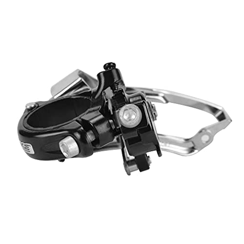 Front Bike Derailleurs 3 Speed Clamp On Front Derailleurs Compatible with top or Bottom Routing for Mountain Bike Road Bicycle MTB BMX with Adjust Clamp Size 31.8mm 34.9mm
