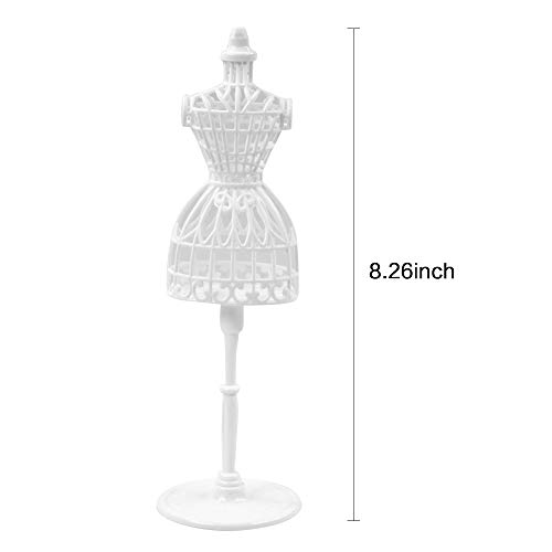 UCanaan 5 PCS Doll Dress Form Cloth Gown Plastic Demountable Display Support Holder Mannequin Model Stand Accessories for Doll Dresses - Thumbnail 6