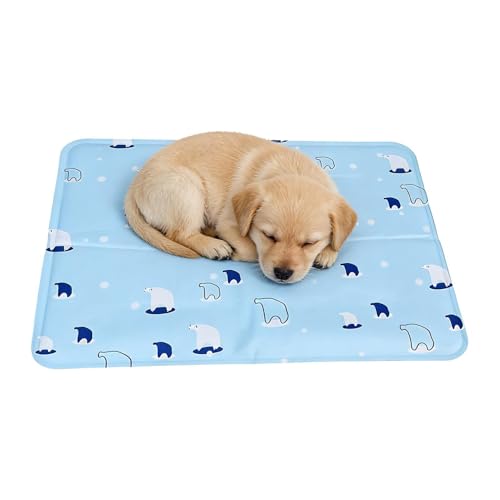 Alfombrilla de enfriamiento para, estera de descanso para mascotas de verano resistente a las mordeduras - Gel refrescante para interiores, dormir, descansar, viajar, jardín, transportador, sofá