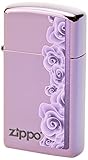 Lighter abyss with roses and zippo-logo