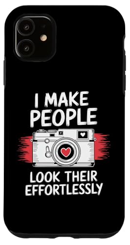 I make people look their best effortlessly スマホケース iPhone 11 用