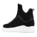Mens Black High Top Sneakers Fashion Breathable Walking Shoes Stylish Basketball Shoes for Men Size 5.5