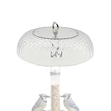 Niesel Regenschutz für Futterspender | Transparente Kuppel für Beobachtungsstation, Regenschutz für Netzteil, für den Außenbereich, Garten, Terrasse, Hof