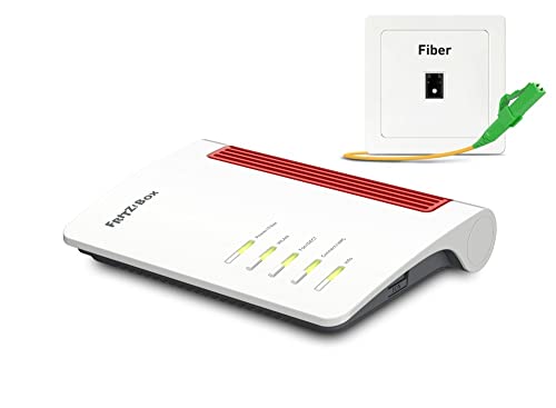 AVM FRITZ!Box 5530 Fiber - Modem in fibra ottica con 2 x 2 Wi-Fi 6 (WLAN AX), fino a 3 GBit/s, porta LAN 2,5 Gigabit, Adatto per la Germania - Immagine 1
