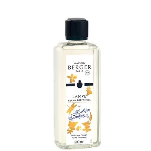 Maison Berger - Lolita Lempicka - Recharge Huile Parfumée Prête à l'Emploi pour Lampe Berger - Purifie et Désodorise l'Air - Diffusion Longue Durée (500ml) - Fabriqué en France