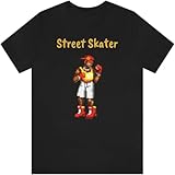 streets of rage 2 rom Design: Classic black cotton t-shirt with exquisite printed pattern on the front