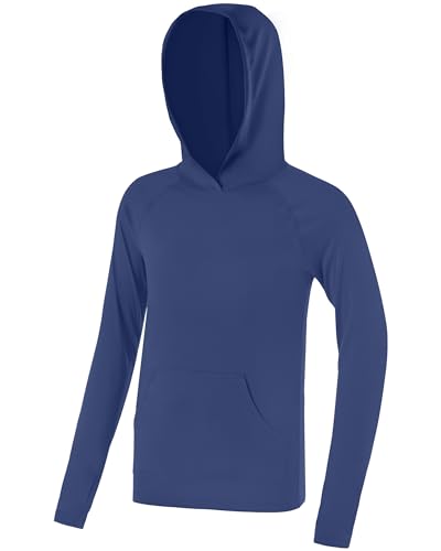 Image of Boys Rash Guard Hoodie UPF 50+ Long Sleeve Sun Protection Swim Shirt