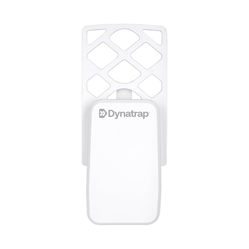 Dynatrap DT3007W Indoor Plug-in Flying Insect Trap for Flies, Fruit Flies, Moths, Gnats, and Other Flying Insects - 1 White Device + 2 Glue Cards