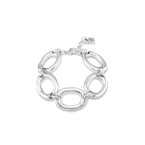 UNO de 50 Pulsera De Aleación De Metales Bañados En Plata De Ley De Eslabones...