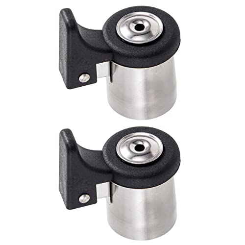 Ciieeo Whistling Kettle Flute Nozzle Set Stainless Steel Tea Kettle Spout Accessories Black Whistle