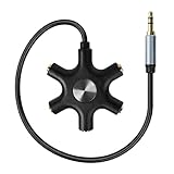 【Compatibilité universelle】Ce répartiteur audio est compatible avec tous les appareils dotés d'une prise jack 3,5 mm : smartphones, tablettes, ordinateurs portables, lecteurs MP3 et consoles portables. Installation simplifiée : aucun pilote ni application requis, prêt à l'emploi.