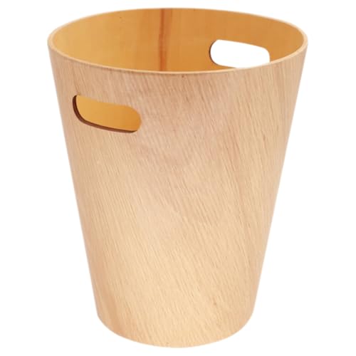 Corbeille à papier bois naturel authentique japonerie minimaliste pour bureau haut de gamme