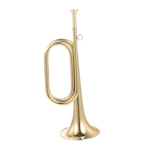 AKOOSY Trompeta Corneta de Guerra de Cobre Ligera Instrumento de Viento para Banda Escolar y Orquesta...