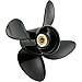 Amita High Thrust Solas 1113-100-05 Amita 4 High-Thrust Aluminum 4-Blade Propeller - RH, 10' Diameter x 5' Pitch x 8-Spline