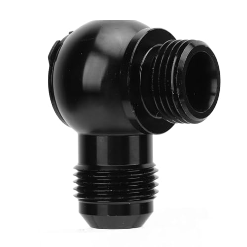 Itonash Aluminium Alloy Black 10an Swivel Banjo Raccord avec un Adaptateur NPT 1/2 Pouces, une capacité de élevée pour Diverses Connexions de Tuyaux, un Contrôle de Flux de Liquide et