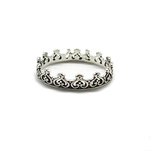 Bague en argent massif 925 couronne emportez un cadeau inoubliable pour un anniversaire unique