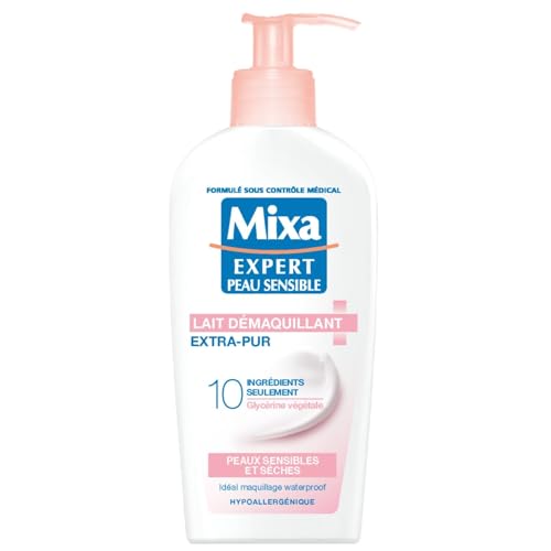 Lait démaquillant MIXA Douceur Anti-Séchage Peaux Sensibles 200mL Lot de 3