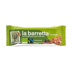 Equosolidale La Barretta Fruttosa met Braziliaanse noten, goji-bessen, zwarte bessen, 30 g BIO Fairtrade