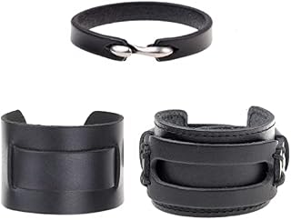 Cosplay medieval wrist bands (Style 2 - Brown)