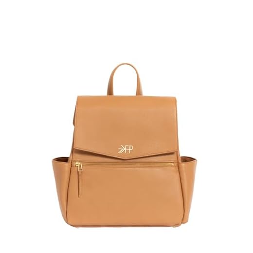 Freshly Picked Convertible Mini Classic Diaper Bag Backpack, Butterscotch Tan
