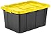 Sterilite, 50 Gal./189 L Stacker Tote, Black - 3 Pack