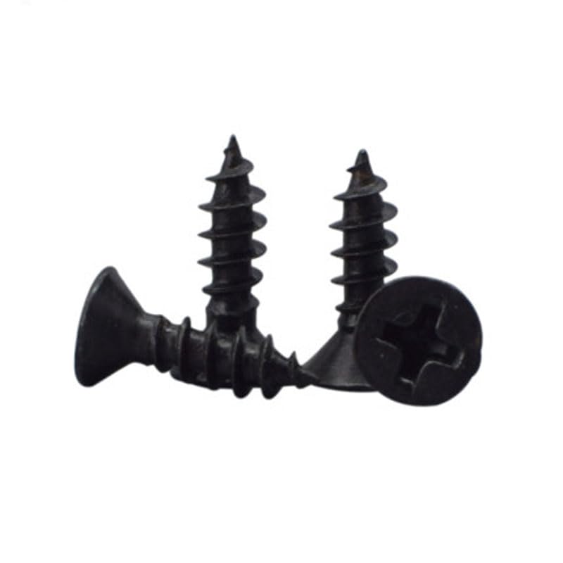 Generic 100PCS Phillips Screw Countersunk Head Self-Tapping Screws Flat Head Bolts Black M3 M4 - (Size: M4 x20mm)