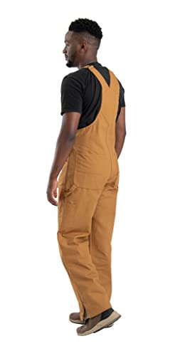 Berne Men's Heritage Unlined Duck Bib Overall, 42W X 30L, Brown Duck #TOP1