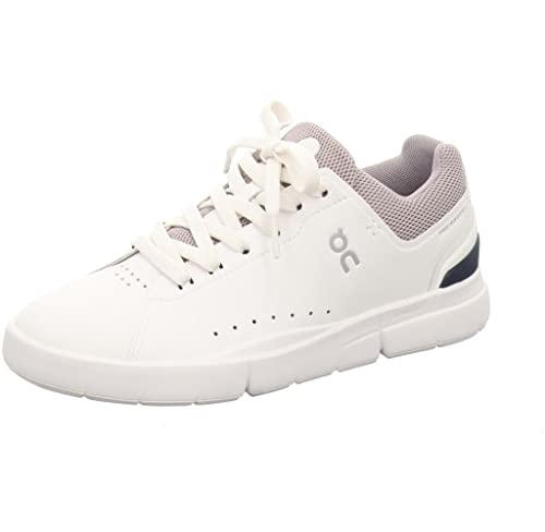 On Womens The Roger Advantage Textile Synthetic White Lilac Trainers 8 US