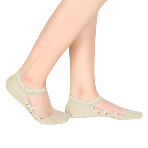 Image of Benefeet Sox Sheer No Show Socks Women Girls Cute Thin Mesh Low Cut Liner Socks for Loafers Boat Shoes