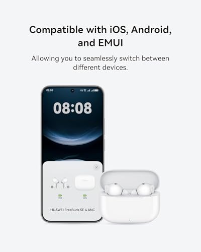 Image of HUAWEI FreeBuds SE 3 Headphones with Up to 42 Hours Battery Life in Black, Lightweight and Compact, 10 Minutes Fast Charge, Bluetooth 5.4 Connection, IP54, Compatible with iOS, Windows and Android