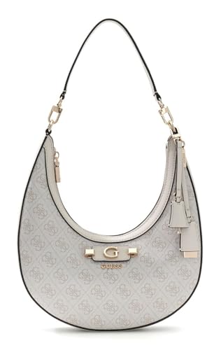 Sac à épaule GUESS Lindsey Hobo gris clair pour en finir avec le désordre