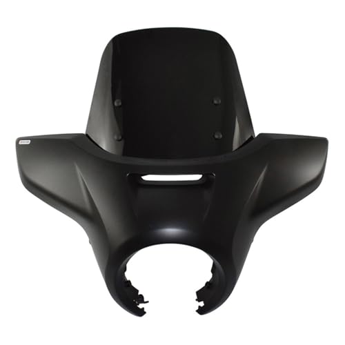 RWITWKPK Pare-Brise Moto for Honda Rebel 1100 CMX1100 CM1100 2021-2024, Couvercle De Phare De Moto, Déflecteur De Pare-Brise Avant Double Bulle fumé Claire(Matt Black+Black)