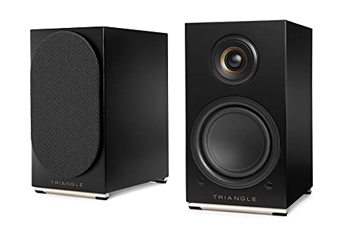 triangle Audio AIO TWIN Wireless Bluetooth Wi-Fi Speaker (Pair, Graphite Black)