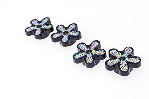 Image of FD&D Multiple Use Shining Screw Cap, Silver Daisy Pattern with M5 Machine Screw