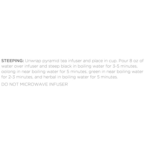 Tea Forte Demoiselle Petite Presentation Box Tea Gift Set Sampler, 10 Count, 2 of Each Variety Individually Wrapped Handcrafted Pyramid Infuser Bags