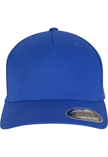 Flexfit Gorra Unisex de 5 Paneles, para Hombre y Mujer, Tallas S/M – L/XL, Azul Cobalto, S-M