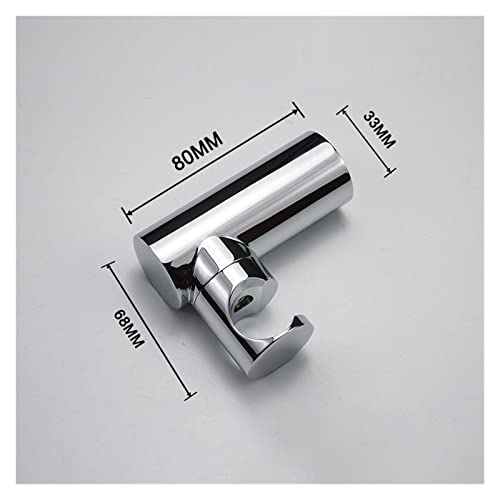 Pomme de douche à main en laiton chromé et son support fixe design