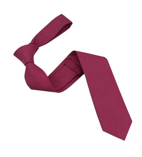 Image of Mens Linen Tie Set - Solid Necktie with Pocket Square