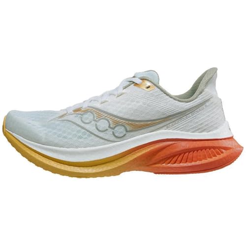 Saucony Tenis Endorphin Speed 5 para Hombre, Marfil/Fuego, 10