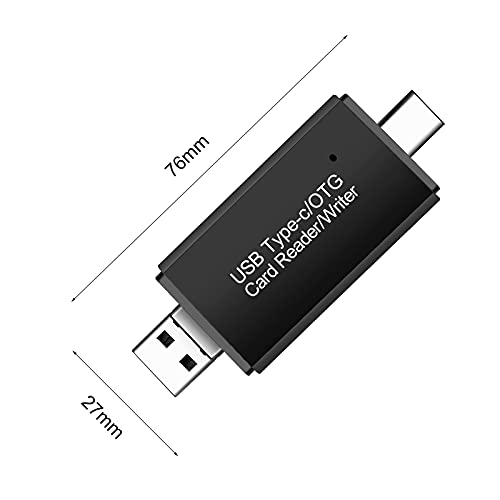 Leitor de cartão portátil USB 3 em 1 adaptador de cartão de memória para cartão TF tipo C USB Micro