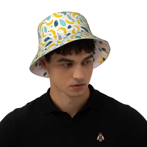 Image of Bucket Hat Double-Side-Wear Reversible Sun Hat Beach Travel Hiking for Women Men