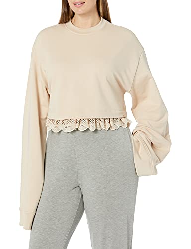 PUMA Women's Fenty Cropped Long Sleeve Shirt, Moonlight, M