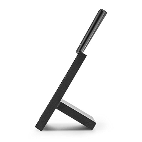 Klarstein Kissaki - Set di coltelli, magnetico, rivestimento antiaderente, struttura ondulata, nero - 3