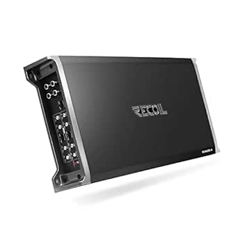 Recoil REA600.4 1040 Watts Full-Range Class A/B 4-Channel Car Audio Amplifier, 2-3 Ohm Stable, Mosfet Power Supply, Bridgeable