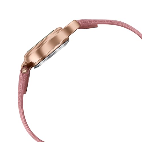 Image of Sonata Poze 8 Quartz Analog with Pink Dial Pink PU Leather Strap Watch for Women - SP80159WL01W