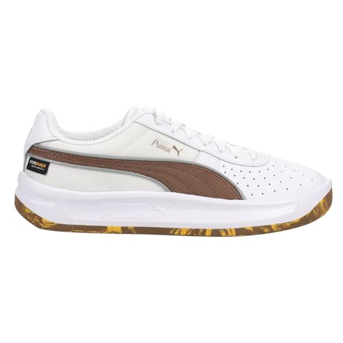 PUMA Mens Gv Run Along Cordura Lace Up Sneakers Shoes Casual - Brown, White - Size 10.5 M