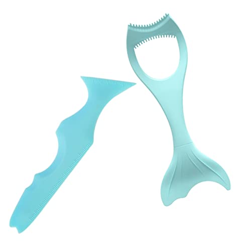 PartyKindom 2Pcs Silicone Eyeliner Stencil Mascara Applicator Guard Easy to Clean Makeup Tools for Eyes Lightweight Durable Eye Makeup for Novices and Professionals