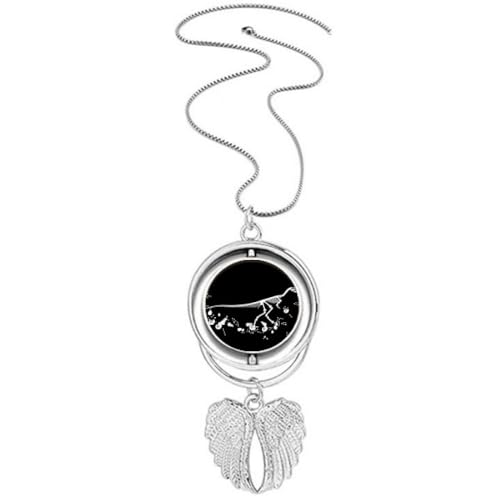 Collier herbe de dinosaure ailes d'ange parfait pour vos sorties et soirées chic